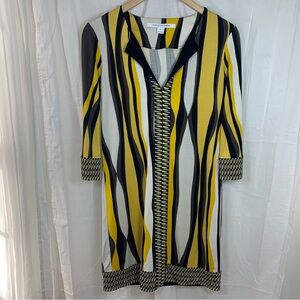 Diane von Furstenberg 100% Silk‎ Rose Tunic Shirt Dress Size 6 Style D825601L14